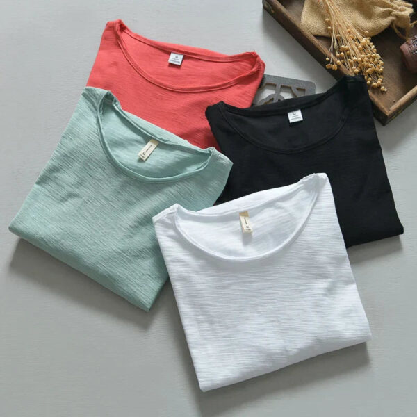 Jef - T-shirt en coton à manches longues - Décontracté - Hommes – Image 6
