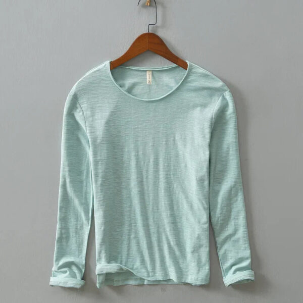 Jef - T-shirt en coton à manches longues - Décontracté - Hommes – Image 7