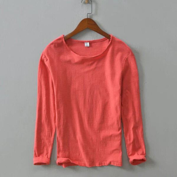 Jef - T-shirt en coton à manches longues - Décontracté - Hommes – Image 8