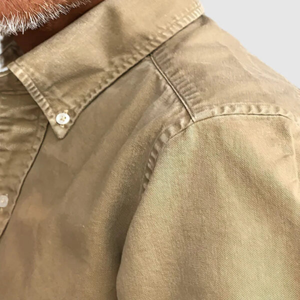 Hugo – Chemise Vintage Pour Hommes Avec Look Délavé Et Manches Longues – Image 13