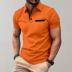 Max - Polo-shirt Orange - Élégant - Hommes