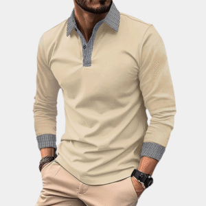 Clément - Polo à manches longues - Décontracté - Hommes