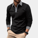 Clément - Polo à manches longues - Décontracté - Hommes