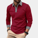 Clément - Polo à manches longues - Décontracté - Hommes