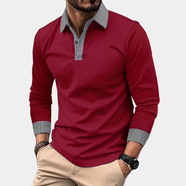 Clément - Polo à manches longues - Décontracté - Hommes – Image 9