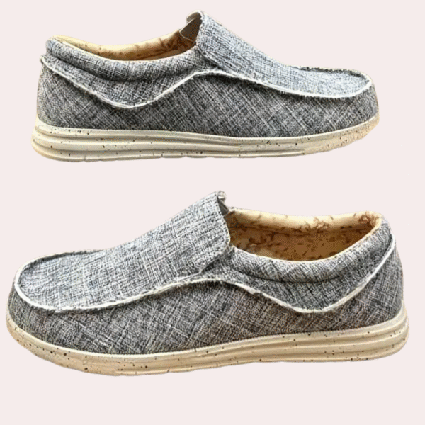 Mocassins pour hommes - Confort respirant - Design intemporel - Noir – Image 4