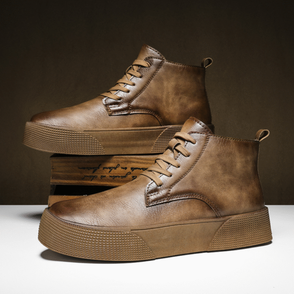 Bottines pour hommes - Matériau de haute qualité - Design intemporel - Noir – Image 5