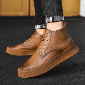 Bottines pour hommes - Matériau de haute qualité - Design intemporel - Noir