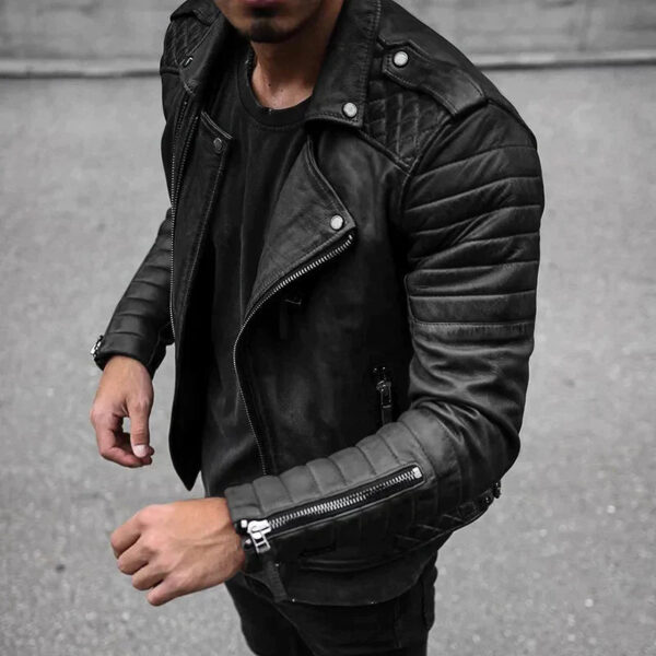 Alphonse – Veste En Cuir De Haute Qualité Pour Hommes, Durable Et Élégante