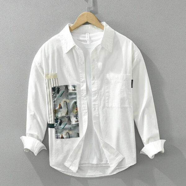 Fabian - Chemise à patchwork décontractée - Élégant - Hommes – Image 7