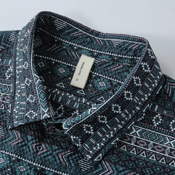 Jeroen - Chemise Imprimée Vintage - Confortable - Hommes – Image 4