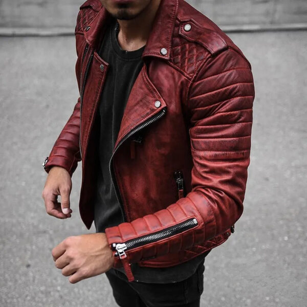 Alphonse – Veste En Cuir De Haute Qualité Pour Hommes, Durable Et Élégante – Image 4