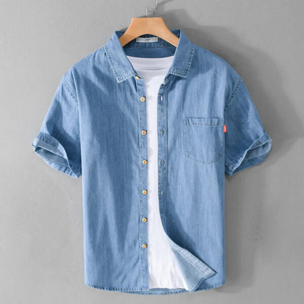 Gerolf - Chemise en denim - Décontractée - Hommes – Image 5