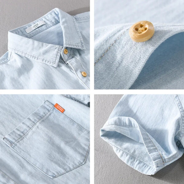 Gerolf - Chemise en denim - Décontractée - Hommes – Image 4