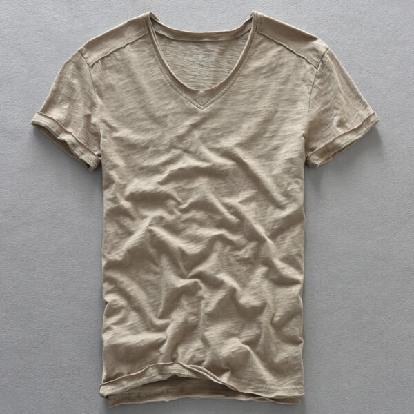Claus - T-shirt à col en V - Confortable - Homme – Image 2