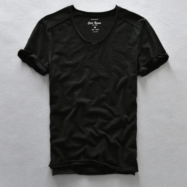 Claus - T-shirt à col en V - Confortable - Homme