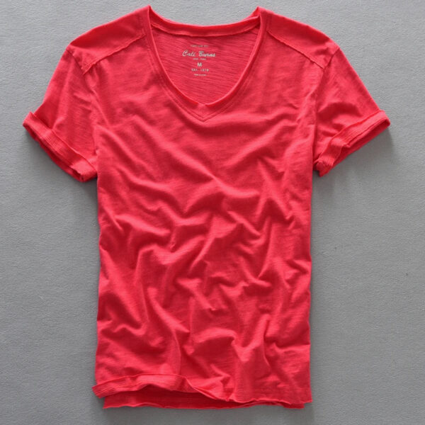 Claus - T-shirt à col en V - Confortable - Homme – Image 9