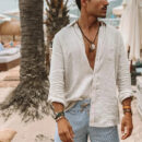 Daan - Chemise en Lin - Respirant - Style Décontracté - Hommes