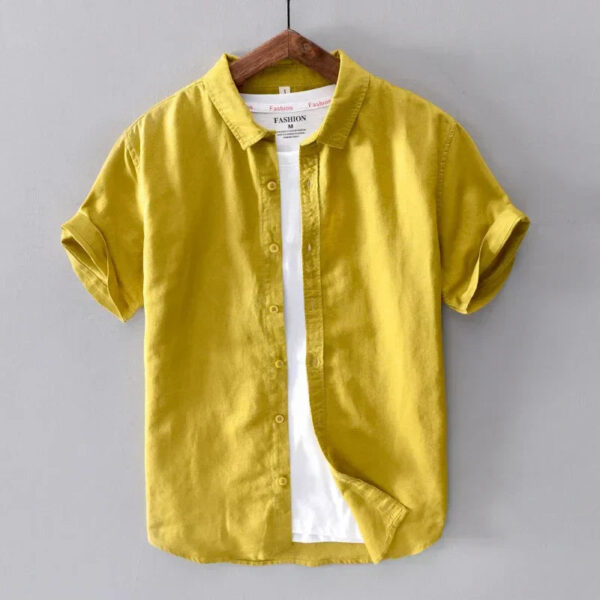 Preston - Chemise en lin décontractée - Intemporelle - Hommes – Image 12