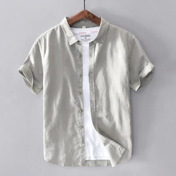 Preston - Chemise en lin décontractée - Intemporelle - Hommes – Image 2