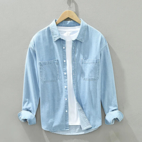 Ezechiël - Chemise en Denim - Intemporel - Hommes – Image 9