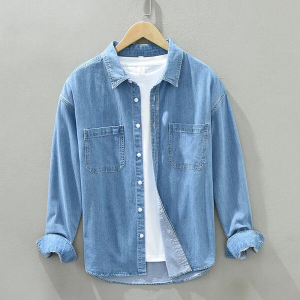Ezechiël - Chemise en Denim - Intemporel - Hommes – Image 10