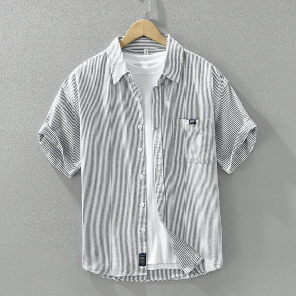 Lex - Chemise rayée décontractée - Élégant - Hommes – Image 7