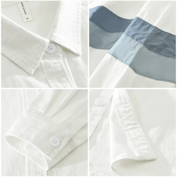 Jeroen - Chemise Patchwork - Coupe Décontractée - Hommes – Image 5