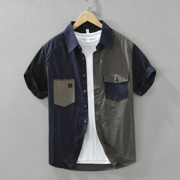 Khalid - Chemise à Patches Décontractée - Tendance - Hommes