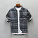 Jeroen - Chemise Imprimée Vintage - Confortable - Hommes