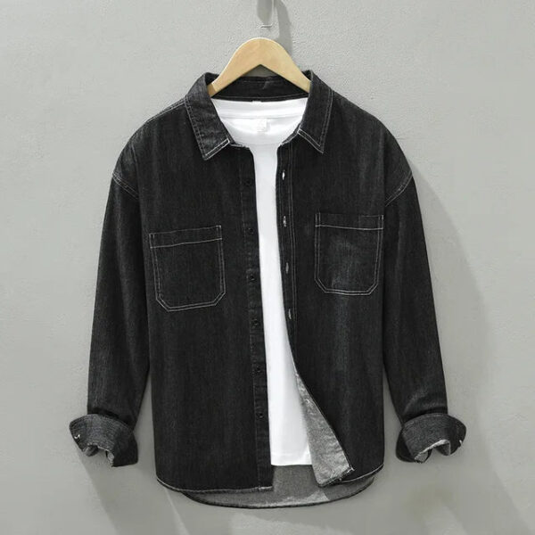 Ezechiël - Chemise en Denim - Intemporel - Hommes – Image 8