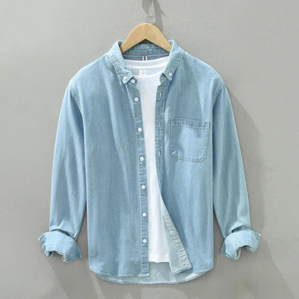 Ezechiël - Chemise en Denim - Intemporel - Hommes – Image 7