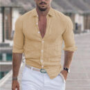 Sander - Chemise en Lin pour Hommes - Respirant - Style Décontracté