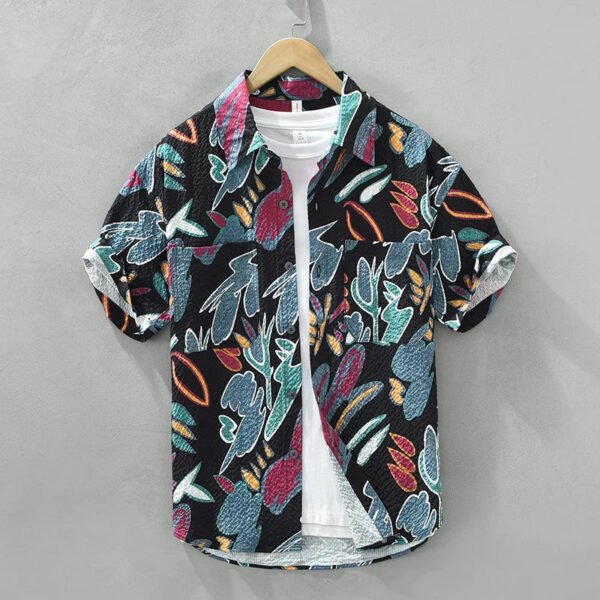 Idris - Chemise Imprimée - Décontracté - Hommes – Image 7