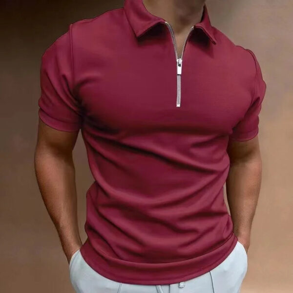 Philip - Polo Halfzip - Confort Moderne - Hommes – Image 13
