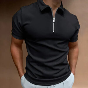 Philip - Polo Halfzip - Confort Moderne - Hommes