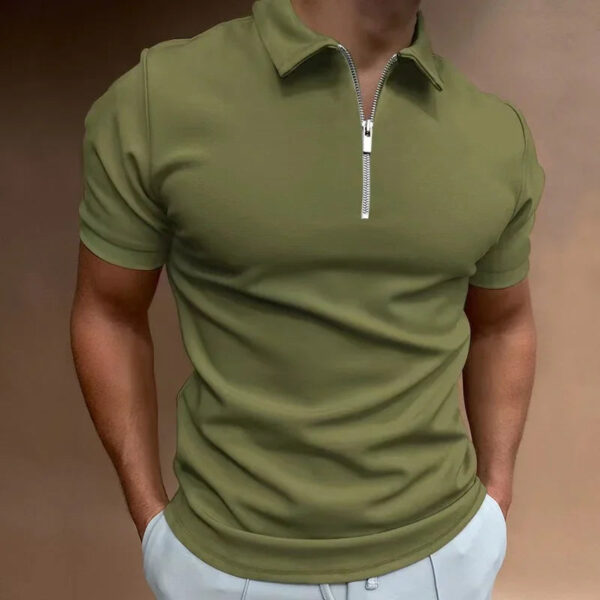 Philip - Polo Halfzip - Confort Moderne - Hommes – Image 12