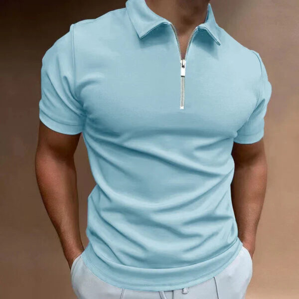 Philip - Polo Halfzip - Confort Moderne - Hommes – Image 2