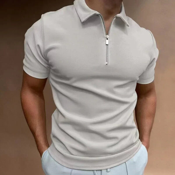 Philip - Polo Halfzip - Confort Moderne - Hommes – Image 3