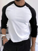 Jerron - T-shirt Raglan à Manches Longues Derby - Décontracté - Hommes