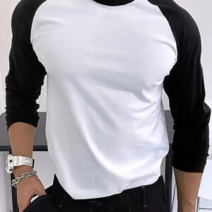 Jerron - T-shirt Raglan à Manches Longues Derby - Décontracté - Hommes