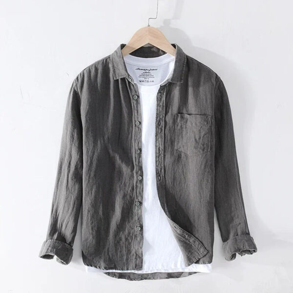 Lachlan - Chemise en Lin - Intemporel - Hommes – Image 9