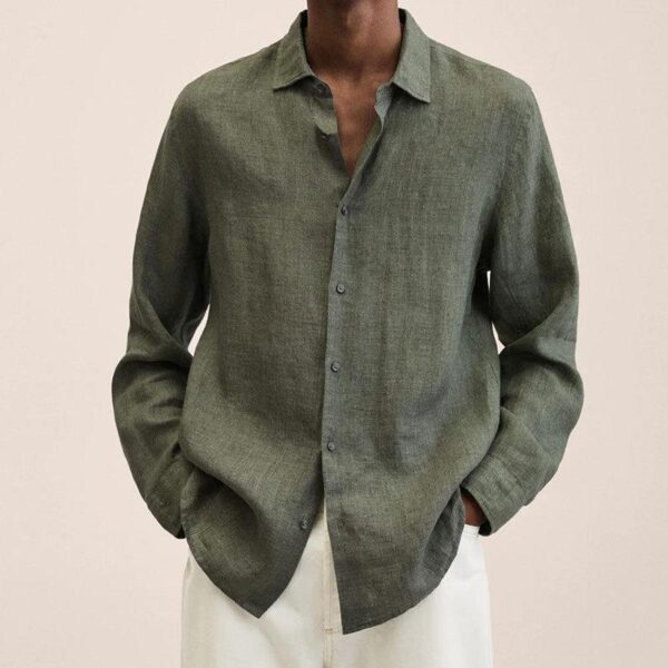 Hilaire - Chemise en Lin - Coupe Détendue - Hommes – Image 12