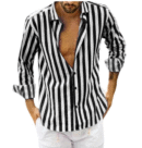 Reece - Chemise en Coton Rayé - Intemporel - Hommes