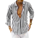 Reece - Chemise en Coton Rayé - Intemporel - Hommes