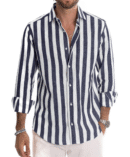 Reece - Chemise en Coton Rayé - Intemporel - Hommes