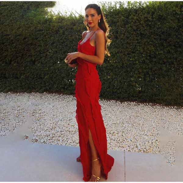 Sofía - Robe longue élégante à volants – Image 2
