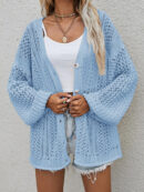 Maribel - Gilet crochet ample avec boutons sur le devant