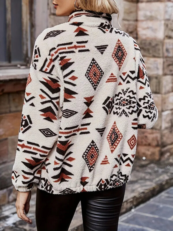 Frenda - Veste polaire élégante à motif géométrique – Image 2