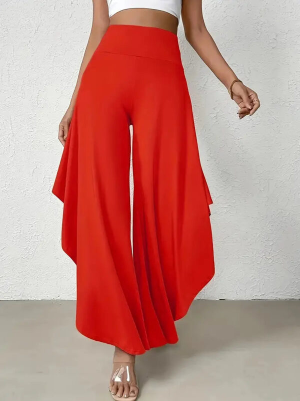 Ingrid - Pantalon à jambe large avec ourlet asymétrique – Image 3